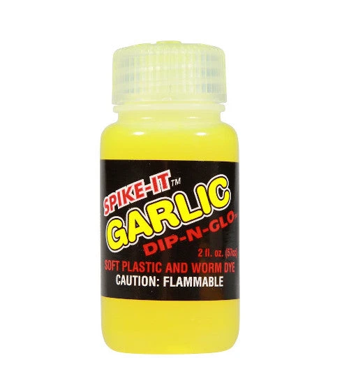 Spike-It Dip-N-Glo Garlic Scented Worm Dye 2 Oz. 3 Spike-It Dip-N-Glo Garlic Scented Worm Dye 2 Oz.