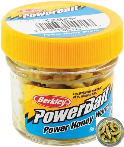 Berkley PowerBait 1 Inch Honey Worm (55 Per Jar) 6 Berkley PowerBait 1 Inch Honey Worm (55 Per Jar) - Image 4